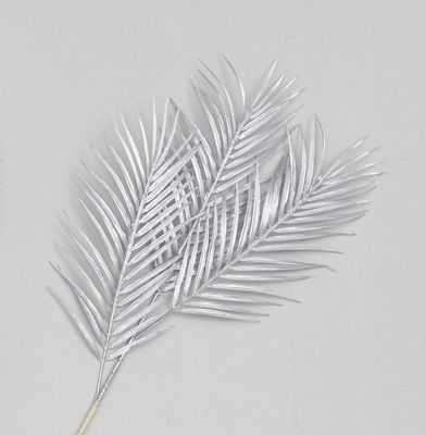 94cm Palm Spray x3 Silver