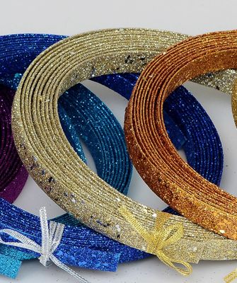 15ft Glitter Ribbon Dec Champ