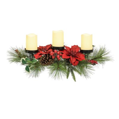 72cm Poinsettia/Cone Centrepiece