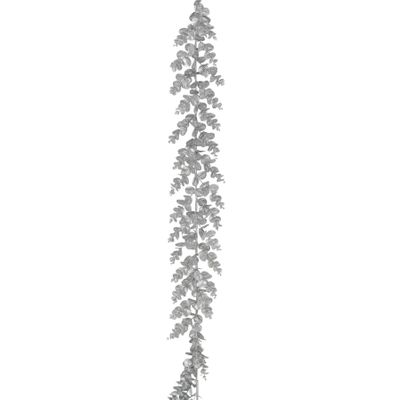 180cm Eucalyptus Garland Silver