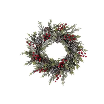 Wreath with Berries and Acorns 24"