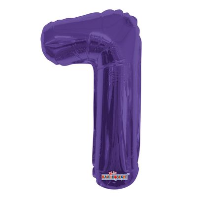 Purple 1 Number Balloon (14 Inch)