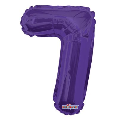 Purple 7 Number Balloon (14 Inch)