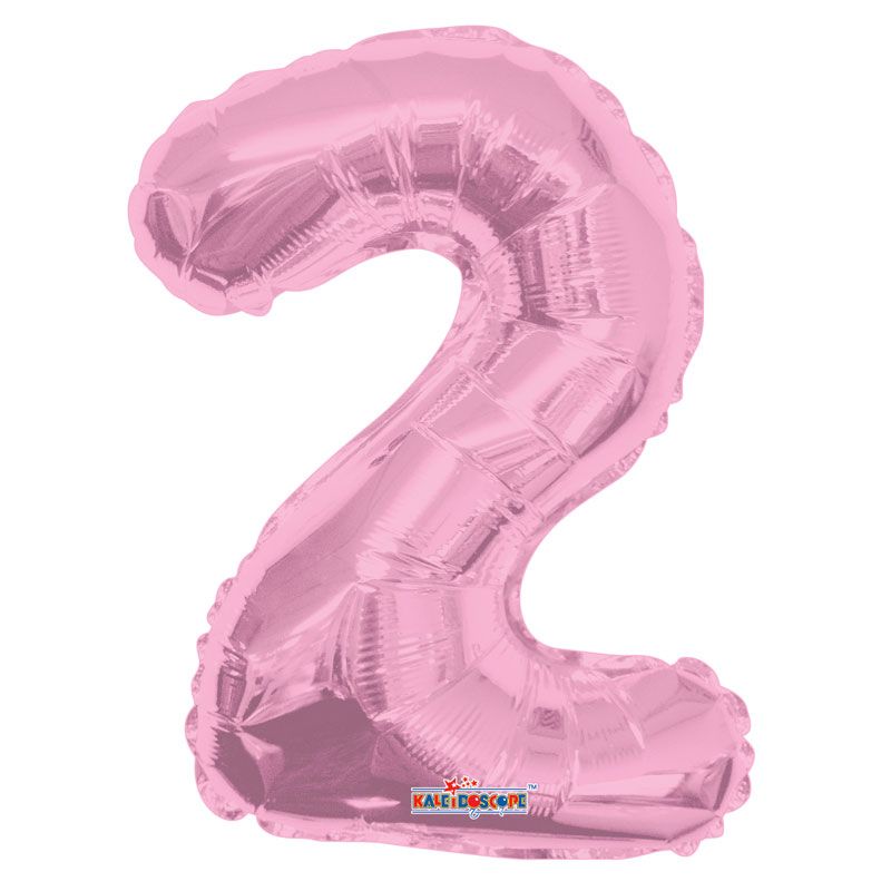 Light Pink 2 Number Balloon (14 Inch) APAC