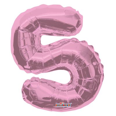 Light Pink 5 Number Balloon (14 Inch)
