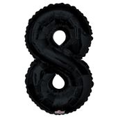 Black 8 Number Balloon (34 Inch)