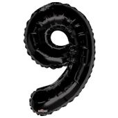 Black 9 Number Balloon (34 Inch)