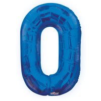 Royal Blue 0 Number Balloon (34 Inch)