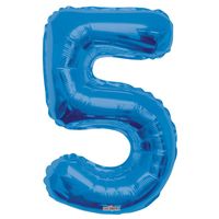Royal Blue 5 Number Balloon (34 Inch)