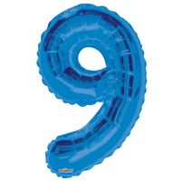 Royal Blue 9 Number Balloon (34 Inch)