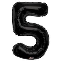 Black 5 Number Balloon (34 Inch)