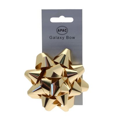 Metallic Gold Galaxy Bow