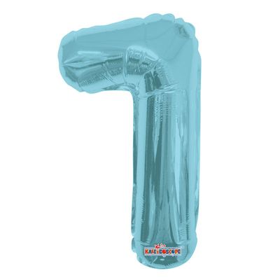 Light Blue 1 Number Balloon (14 Inch)