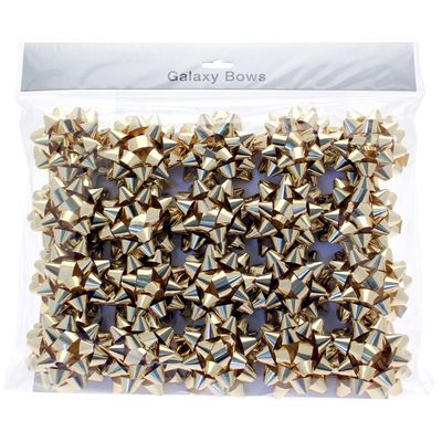 Galaxy Gift Bows Metallic Gold Bulk Packs