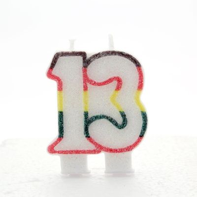 Double Age Candle 13 Multicolored 