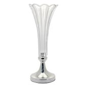 Vintage Glass Vase with Silver Base (40cm)