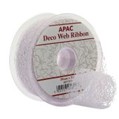 White Deco Web Ribbon (38mm x 20m)