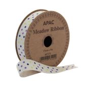 Meadow Ribbon Lilac, Navy & Yellow (17mm x 5m)