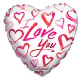 Love Sketchy Hearts (18inch)