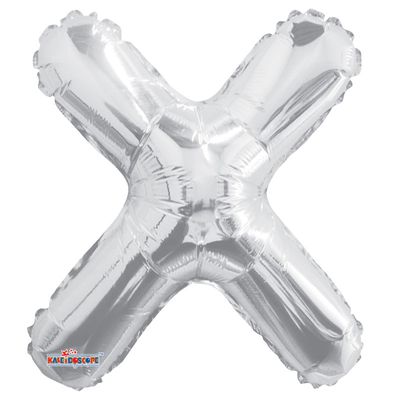 Silver Letter Balloon - X - (14inch)