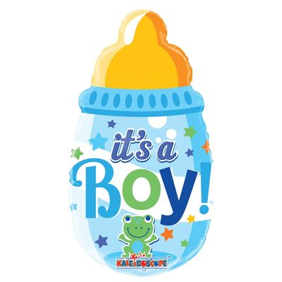 Baby Bottle Boy Packaged with Straw (14inch)