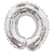 Silver Letter Balloon - O - (14inch)