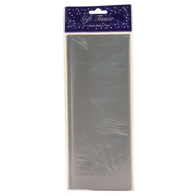 Metallic Silver Tissue Paper Retail