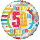 Unisex Happy 50th Birthday (18inch)