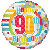 Unisex Happy 90th Birthday (18inch)