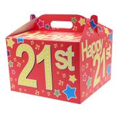 21st Birthday Carry Handle Balloon Box 