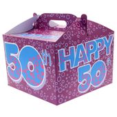 50th Birthday Carry Handle Balloon Box