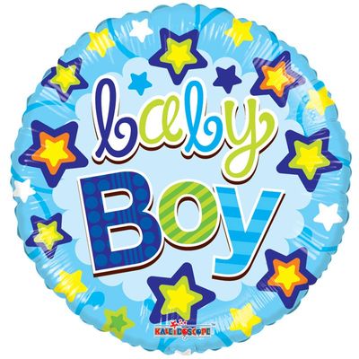 Baby Boy Stars Balloon (18 Inch)