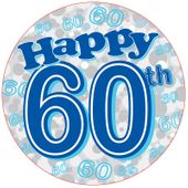 Age 60 Male Party Badge (15cm) 