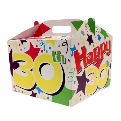 30th Birthday Carry Handle Balloon Box 