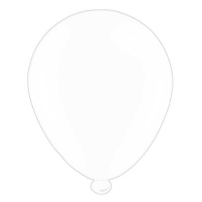 White Latex Balloons  (6pks of 8 balloons)